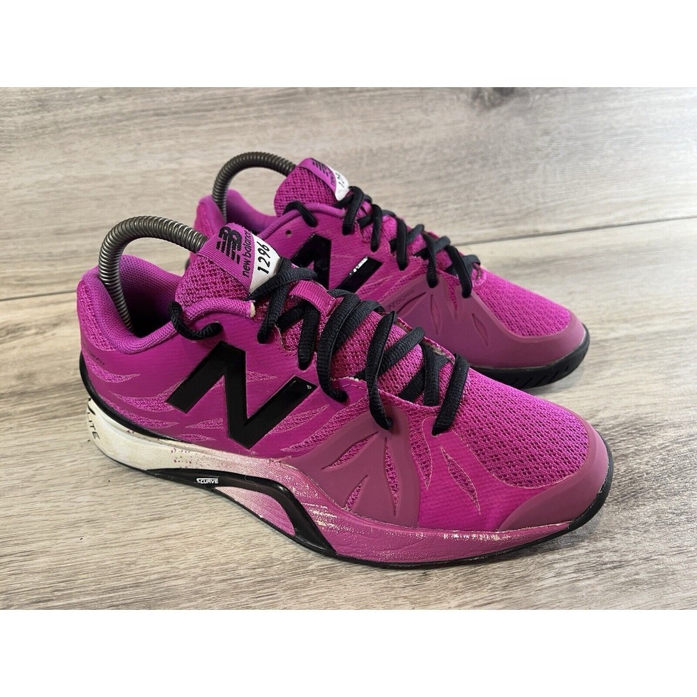 New Balance Womens 1296 WC1296P2 Size 6.5 Pink White Running Shoes Sneakers